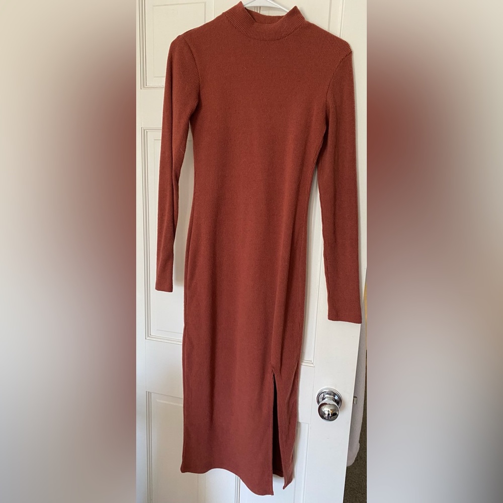 Red Wild Fable Turtleneck Longsleeve sweater dress